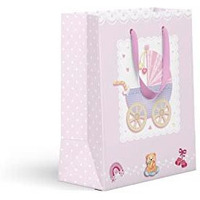 Acl Studios Happy Cradle Gift Bag Or Fashion Bags For Diwali Gifting, Birthday Gifts, Marriage Gifting, Christmas Gifts, Baby Showers & Shopping (Pack Of 10 Paper Bags)- Small