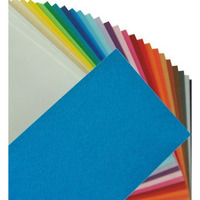 Fabriano Elle Erre Coloured Card Sheet Azzurro 220 Gsm, 10 Sheets, 50 X 70 Cm| Ideal For Schools, Graphic Designers, Poster Artists With Pastel, Charcoal, Calligraphy, Pen & Ink.