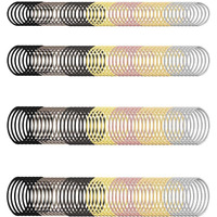 Diy Crafts 15 Only Kerings, Nickel Silver, Only Kerings, Swivel Clasps Set Metal Lanyard Snap Hook, Lobster Claw Clasps Keychain Rings Open Rings Eye Screws Pin(15 Only Kerings, Nickel Silver)