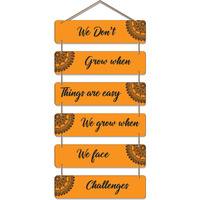 Artvibes Decorative Wall Hanging Wooden Art Decoration Item For Living Room | Bedroom | Home Decor | Gifts | Quotes Decor Item | Wall Art For Hall | Mdf Wall Decoration, Set Of 6(Wh_3247N)