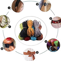 Diy Crafts Pack Of 10+ Color, Random Colour Set # 15, Micro-Fiber Flat Leather Lace Beading Thread Faux Suede Cord String Velvet Bea (Pack Of 10+ Color, Random Colour Set # 15)