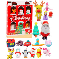 Funblast Merry Christmas Erasers  Santa Erasers Stationery Gift For Kids, Kawaii Eraser For Kids, Christmas Gifts, Novelty Eraser For Children School Kid - 17 Pcs