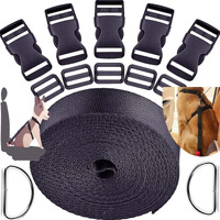 Diy Crafts 1X Kit, 1" Inch, 1-2" Inch Plastic Buckles Kit Include 5 Pack Side Release Plastic Buckles For Backpacks, Luggage, Dog Collar, Paracord Belts & Outdoor Supplies 10 Me(1X Kit, 1" Inch)