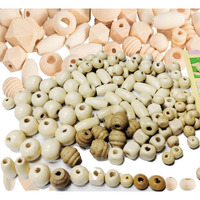 Diy Crafts 130, Mixed Unassorted Assorted Natural Wooden Bead, Round/Cube/Polygon/Rondelle/Oval/Column Spacer Beads Unfinished Wood Loose Beads For Bracelet Necklace Jewelry Christmas Decor (130)
