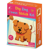 Little Birdie Diy Cross Stitch Dog Pattern Kit | Learning And Hobby Kit |Embroidery Craft Activity Kit For Kids, Adults And Beginners