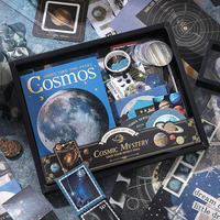 Wemol 346Pcs Vintage Journal Scrapbook Pack Kit For Art Journaling Bullet, Planners Diy Paper Stickers, Craft Kits Notebook, Collage Album Aesthetic Sticker (Space Black)