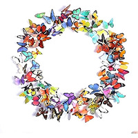 Jaamso Royals Multicolor 3D Butterflies Home Dcor Pvc Vinyl Self Adhesive Wall Sticker 5 Combo Of 99 Piece