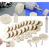 Diy Crafts Mix Wool Felt Polishing Pad Pcs Wool Felt Polishing Buffing Round Wheel+ 1 Shank For Soft Felt Polishing Buffing Wheel Accessory (25 Pcs, Only 4 Type Felt Pad Cone 1 Mandrel) Gbin