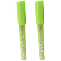 Brustro Acrylic (Diy) Marker Lime Green (For Craftworks, School Projects, And Other Presentations) Pack Of 2