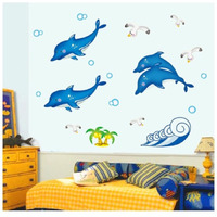 Jaamso Royals ' Dolphine ' Radium Stickers For Bedroom, Radium Sticker, Stars For Ceiling, Ceiling Stars Radium Stickers, Radium Stars And Moons For Bedroom,Ceiling Stickers For Bedroom (70 * 50Cm)