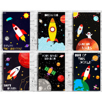 B08L4Vsh83 Ekdali Inspirational Learning Outer Space Posters, Educational Astronomy Wall Art Decoration For Kids For Girls And Boys (Multicolour, 6 X 8 Inch), 6 Pieces