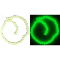 Get-Set-Go! Glow In Dark Pearl Round Beads 8Mm Pearl Beads (100 Pcs (8Mm)),Green