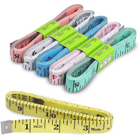 Diy Crafts Pack Of 10 Pcs, Random, Measuring Tape For Body, Double-Sided Body Measurement Measure Body For Cloth Measuring Or Sewing Tailor Fabric Tape 60 Inch/150Cm Tape (Pack Of 10 Pcs, Random)