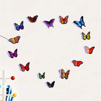 Jaamso Royals Multicolor 3D Butterflies Wall Sticker Self Adhesive Peel And Stick For Wall Decor And Home Decor 1 Combo Of 19 Piece (Pvc Vinyl, 21 Cm X 29.7 Cm, 3D Stickers)
