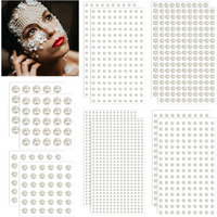 Maycreate Pearl Stickers For Art And Craft, 1980Pcs Self-Adhesive Faux Pearls Sticker Assorted Sizes Gems For Hair, Face Makeup, Eye, Nail, Diy Crafts