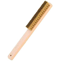 Diy Crafts Brass Bristle Brush, Design No # 2, Soft Brass Bristle Brush Jewelry Tool Wood Handle Metal Brush, Brass For Clea (Brass Bristle Brush, Design No # 2)
