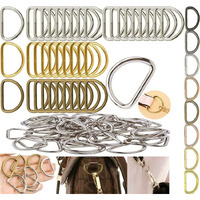 Diy Crafts 5 Pcs, Antique Gold, Metal D Ring Semi-Circular D Ring For Hardware Bags Ring Hand Diy Accessories For Jewellry,Bags, Walle (5 Pcs, Antique Gold)