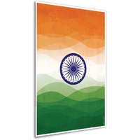 Artinkart - Indian Flag And Army Poster For Wall Decor, Tricolor (Paper, 12X18 Inch, Multicolor, Unframed)
