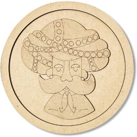 Adikala Mdf Ram Ram Sa Cutout Engraved Design Wall Plate Base With Frame Cutout For Diy Craft
