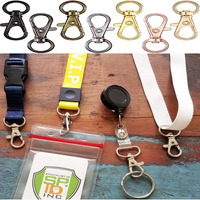 Diy Crafts Pack Of 35 Pcs, Golden, Swivel Clasps Lanyard Snap Hook, Cnomg Metal Swivel Lanyard Snap (Pack Of 35 Pcs, Golden)