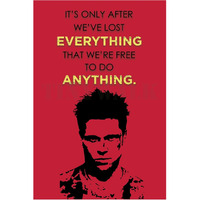 Tinywalk Motivational Quote Wall Poster | (12X18) | Fight Club