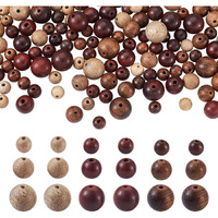 Diy Crafts 130, Wood Beads Natural Wood Round Beads 6Mm/ 8Mm/ 10Mm Polished Wooden Ball Rondelle Loose Beads For Jewelry Craft Necklace Bracelet Earring Making Hand Cuff A (130)