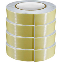 Arushi Premium Double Sided Foam Tape Adhesive Acrylic Foam Mounting Tape For Wall/Craft/Multipurpose1/2 Inch Width, White 12Mm X 5 Mtr Set Of 4 Pcs (4)