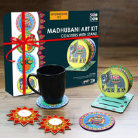 Solobolo Diwali Gift Items |Diwali Decoration Items For Home Decor|Diwali Gift Hamper| Madhubani Art Kit Along With Diya For Diwali