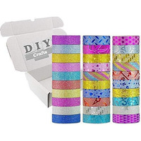 Diy Crafts Pack Of 30 Roll, Design No # 1, Washi Tape Set Of 30 Rolls Multi-Purpose Masking Tape (Pack Of 30 Roll, Design No # 1)
