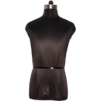 Kalsutanshi  Male Dress Only Upper Body Torso Part Form For Display | Without Stand | Black Color (40)