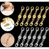 Diy Crafts 2X Sets 5X2, Chrome Silver, Magnetic Clasps Magnetic Jewelry Clasp Locking 7 Mm Magnetic Necklace Clasp Magnetic Necklace Chain Clasp Bracelet Necklace (2X Sets 5X2, Chrome Silver)