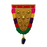 Newven Nettipattam Elephant Caparison Wall Hangings For Interior Traditional Home Decor Handcrafted Metal Showpiece (1.8 Feet, Multicolor, 31 Cm X 50 Cm)