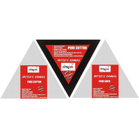Pre Stretched Triangle Shape Canvas Frame(Black, White, Linen) (10 Oz) (Set Of 3)
