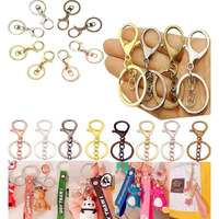 Diy Crafts 5 Pcs, 20Mm Silver, Lobster Clasp Key Chain, Metal Snap Hooks Swivel Trigger Clips With Split Key Chain Rings For Home Car Office Keys, Lanyard, Arts & C (5 Pcs, 20Mm Silver)