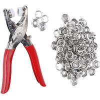 Vinsh Enterprise Stainless Steel Grommet Eyelet Setting Pliers Tool For Bag Shoes Leather Belt Cloth Easy To Press Button Pincer Pile Clipper Hand Tool