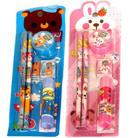 Tied Ribbons Children Day Birthday Return Gifts For Kids, Childrens, Boys, Girls(Pack Of 10, Each Pack Contains: 2 Pencils,1 Eraser, 1 Pencil Sharpner,1 Glue Stick)