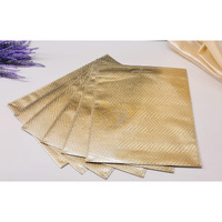 Satyam Kraft 6 Pcs Non Woven Fabric Gift Bags Paper Bags For Return Gifts, Christmas, Bags With Handle Gift Covers For Gifting, Xmas, Wedding, Birthday, Events (Small) (Golden)
