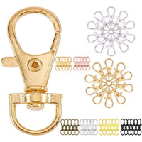 Diy Crafts 3X, Dull Silver, Metal Lobster Claw Clasps Swivel Lanyards Trigger Snap Hooks Strap 35X13Mm For Keychain, Key Rings, Diy Bags And(3X, Dull Silver)