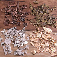 Diy Crafts Pack Of 25 Pcs 25X1, Mix Sizes Multi 4 Colour, 25Pcs Vintage Metal 4Color Mix Size Random 20-200 Style Charms Pendant For Jewelry Ma(Pack Of 25 Pcs 25X1, Mix Sizes Multi 4 Colour)