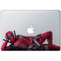 Elton Dead-Pool Apple Mac-Book Air 13 Inch 3M Skin With Apple Logo Cut