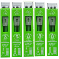 Amazon Brand - Umi 2.0 Mm Mechanical Lead Core Pencil Lead Box Set Of 5,Total 60 Pcs Lead