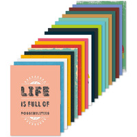 Paper Plane Design Inspirational Wall Posters - Quotes And Motivational Abstract Poster For Home Office Living Room Bedroom Decor (A4 Size) (Unframe)