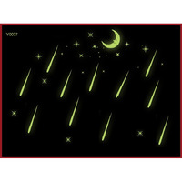 Jaamso Royals 'Radium Moon & Stars' Glow In Dark Sticker (Pvc Vinyl, 21 Cm X 29.7 Cm, Ceiling Decor Stickers)