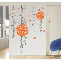 Decals Design 'Butterflies' Wall Sticker (Pvc Vinyl, 50 Cm X 70 Cm, Multicolour)