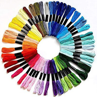 Diy Crafts Pack Of 15 Pcs, Yellow Extra, Embroidery Floss Rainbow Color Skeins Per Pack Cross Stitch Threads Friendship Bracelets Floss Crafts Floss - Ske(Pack Of 15 Pcs, Yellow Extra)