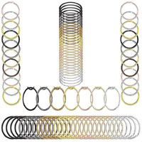 Diy Crafts 10X Pcs Keyring, Golden Bright, Iron Lobster Claw Clasps Swivel Lanyardstrigger Snap Hooks Strap, D Rings Slide Buckle For Keychain, Bags And J(10X Pcs Keyring, Golden Bright)