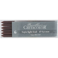 Cretacolor Artists' Sepia Dry Leads Light (Set Of 6)