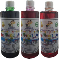 Swacch Water Colour Non-Toxic & Eco Friendly Colour (Green, Pink & Red) (500Ml) (Pack Of 3)