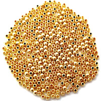 Gosetget! 3000 Ball Beads Gold Color Plastic Beads For Jewelry Making, Arts And Crafts Work, Necklace, Bracelet Earring Diy Kit (Ball-2Mm)