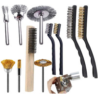 Diy Crafts Mix Cleaning Kit, 33, Brass/Stainless Steel Brush Curved Handle Grip, Durabl Brush Wire Brushes For Cleaning Rust, Pai(Mix Cleaning Kit, 33)